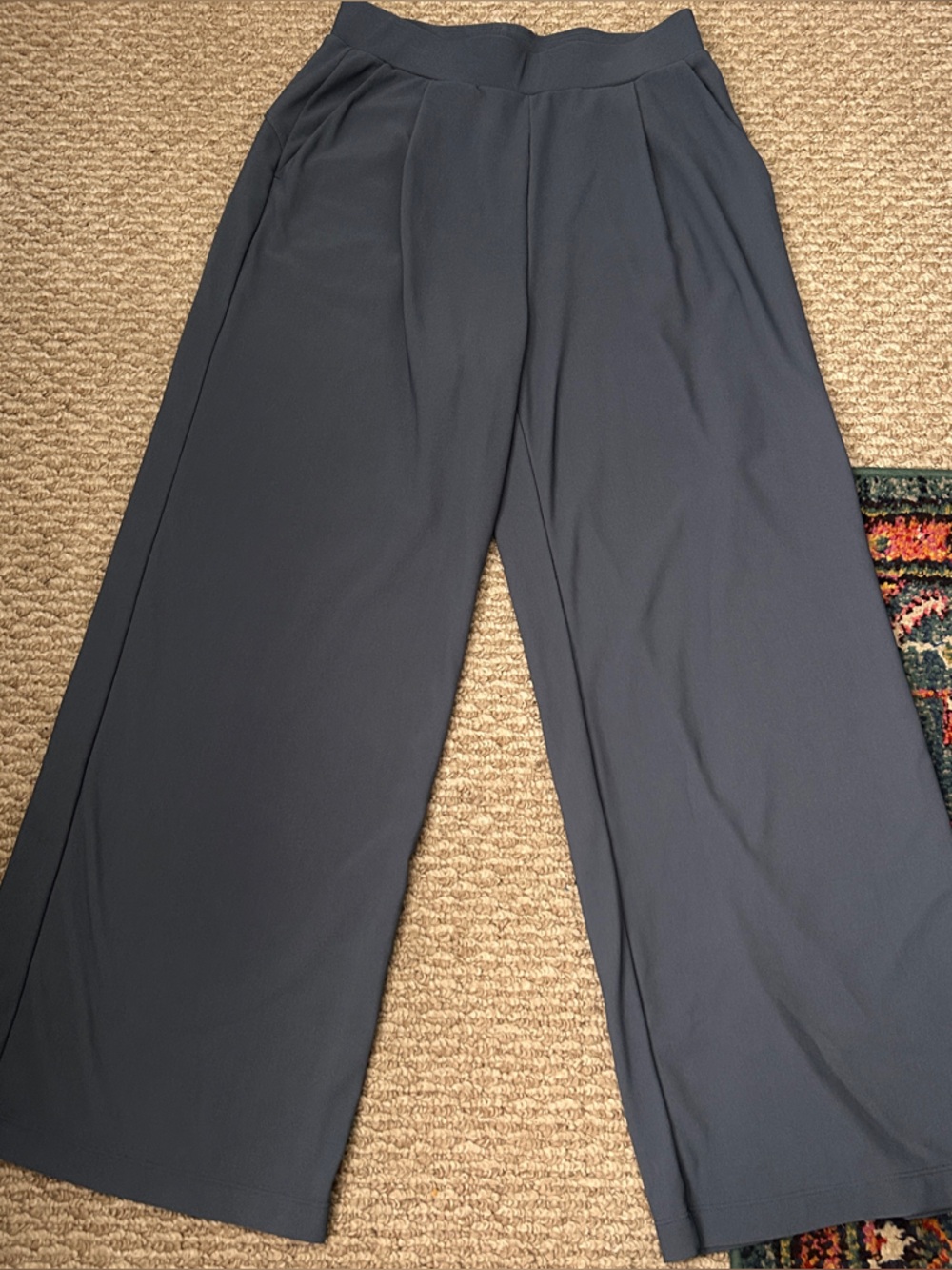 Halara wide leg small petite blueish gray pants athletic active
